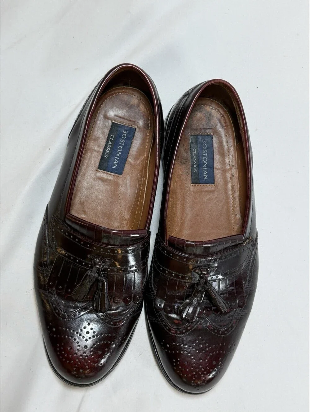 Bostonian Wingtip Tassle Loafers - Size 9